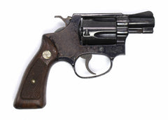 S&W 36 38 SPECIAL 2 BARREL BLUED FIXED SIGHT SQUARE BUTT1036