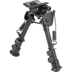 UTG TL-BP78 Tactical Bipod with Rubber Feet Black Aluminum 6.1-7.9