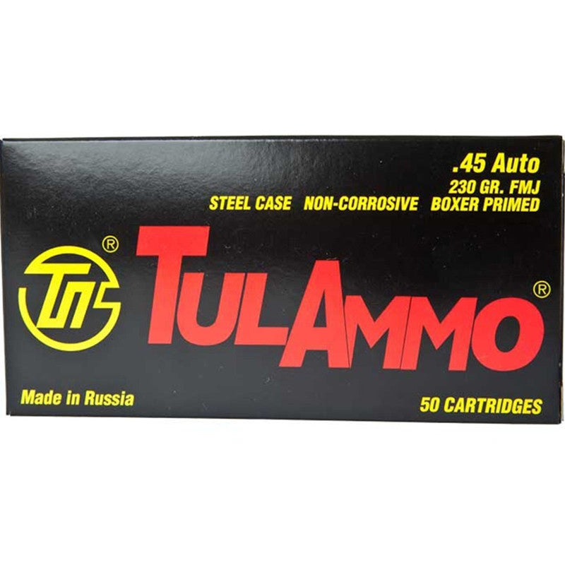 Tulammo TA452300 Handgun  45 ACP 230 gr Full Metal Jacket (FMJ) 50rd Box