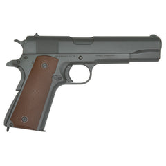 SDS Imports 1911 A1 US Army 45 ACP 5 Dark Gray Finish Fully Checkered Grip Handgun