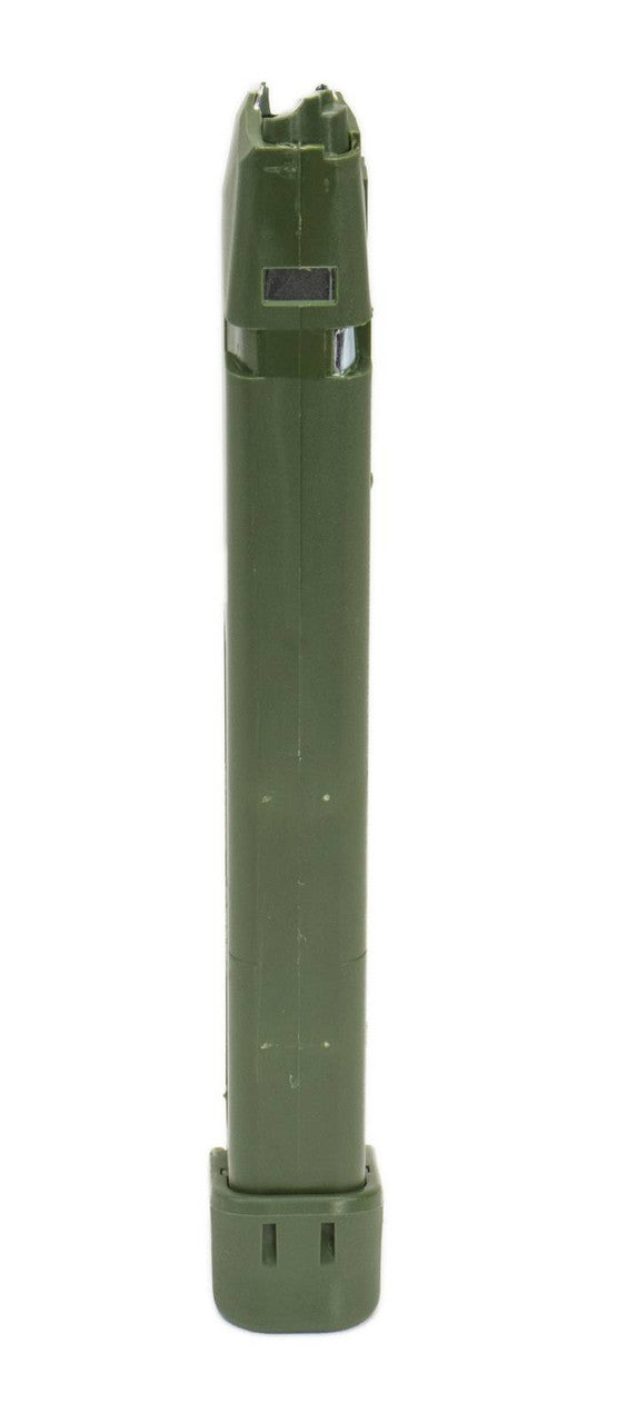 Glock Compatible 9mm 33rd OD GREEN Reinforced Steel Lined Polymer Magazine