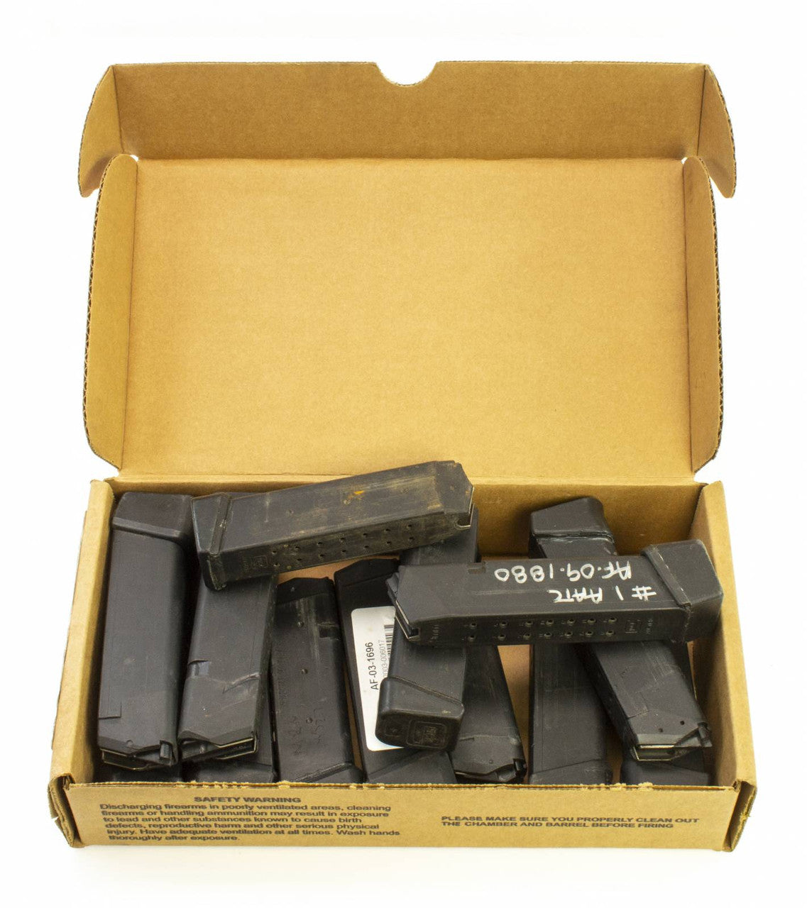 13 Pack - Used Glock 17 9mm 19 Round Magazines