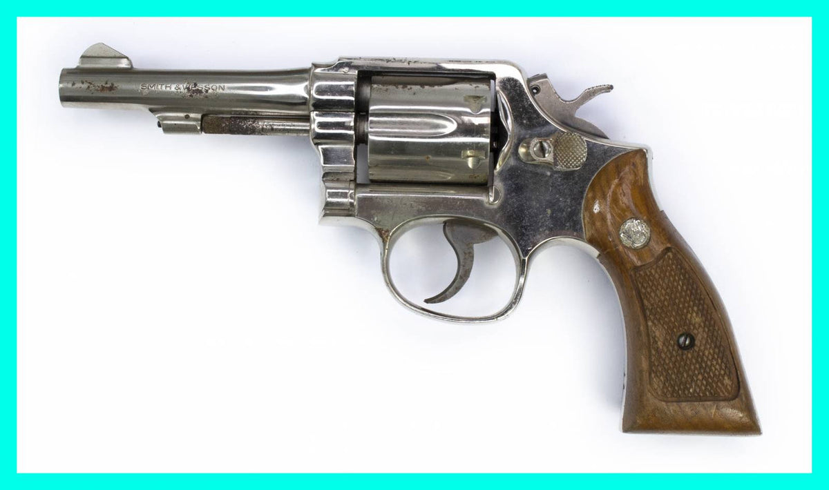 S&W 10-7 Revolver, .38 Special, 4" Barrel, Nickel