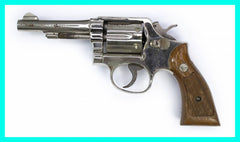 S&W 10-7 Revolver, .38 Special, 4" Barrel, Nickel