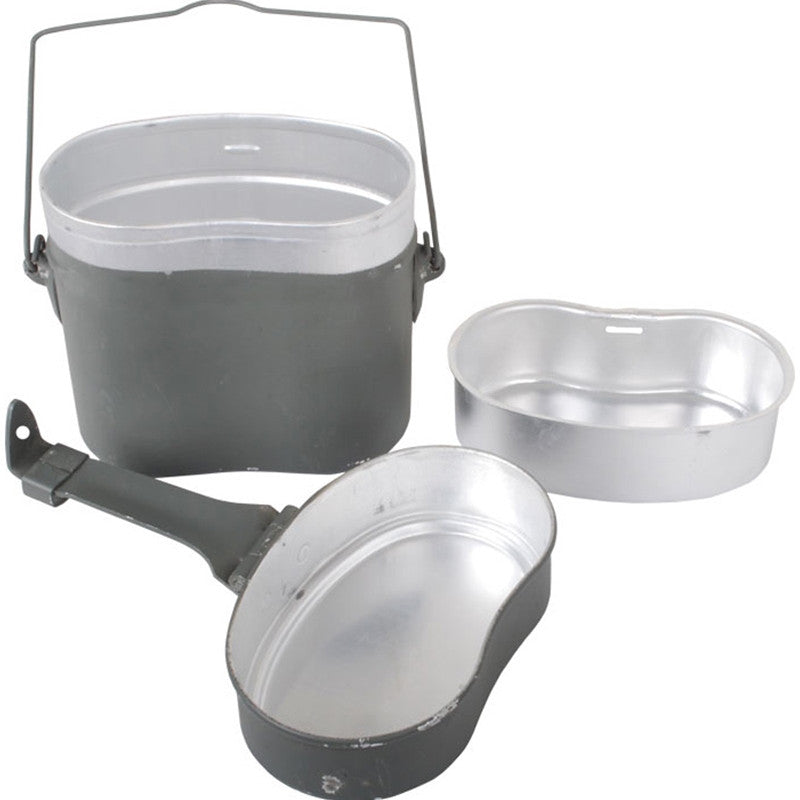 German 3-Piece Aluminum Mess Kits - New