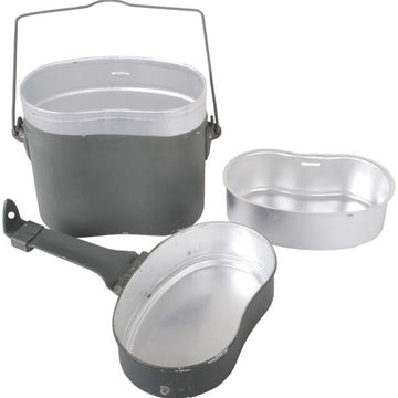 German 3-Piece Aluminum Mess Kits - New