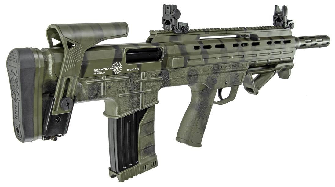 Garaysar FEAR105 12 Gauge Bullpup Stock Shotgun Black and Green
