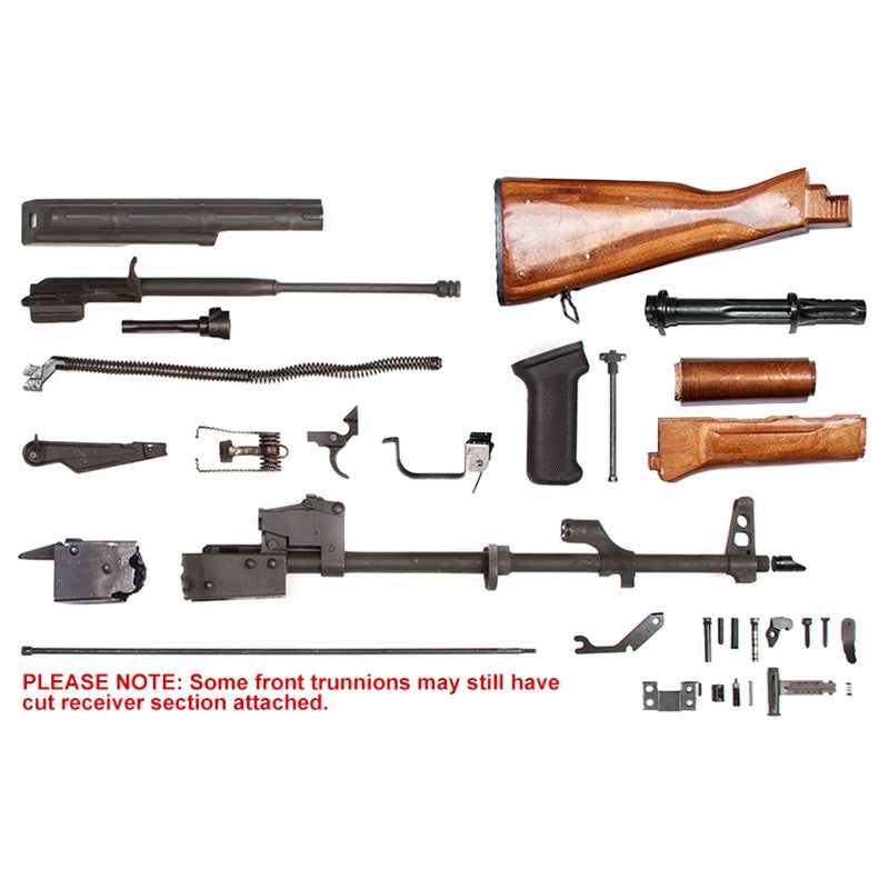 AK-47 7.62x39 USA Made Parts Kit with Wood Stock
