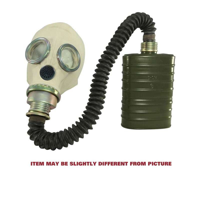 Polish MP-3 Gas Mask with Bag, Hose and Filter - Like New
