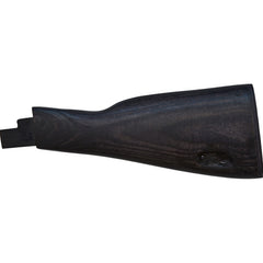 AK 47-74 Wood Buttstock (Non-Grooved) - Black