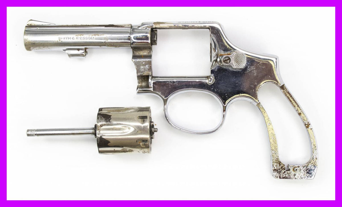 S&W 10-5 Revolver, .38 Special, 4 Heavy Barrel, Nickel