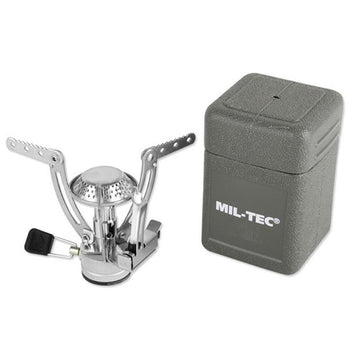 Mil-Tec Spider Burner Stainless Steel Foldable Pot Stand with Storage Box - New