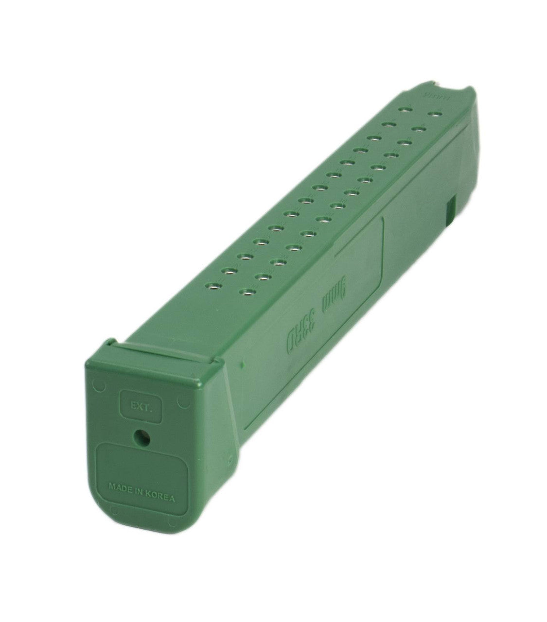 Glock Compatible 9mm 33rd GREEN Reinforced Steel Lined Polymer Magazine