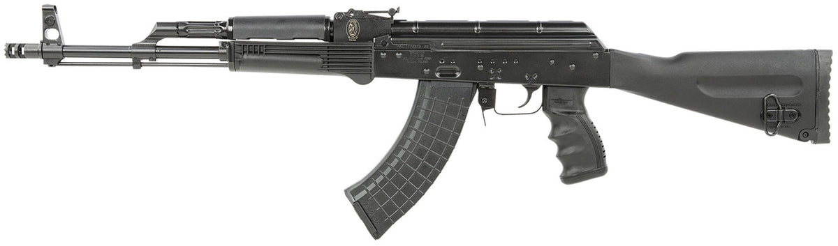 Pioneer Arms POLAKSCT AK-47 Sporter 7.62x39mm Caliber with 16.30 Barrel, 30+1 Capacity, Black Receiver Finish, Black Polymer Sporter Stock & Grip Right Hand