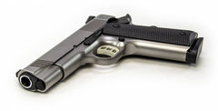 SDS Imports 1911, 45 ACP Carry 4.25 8+1 Stainless Steel Black Polymer Grip