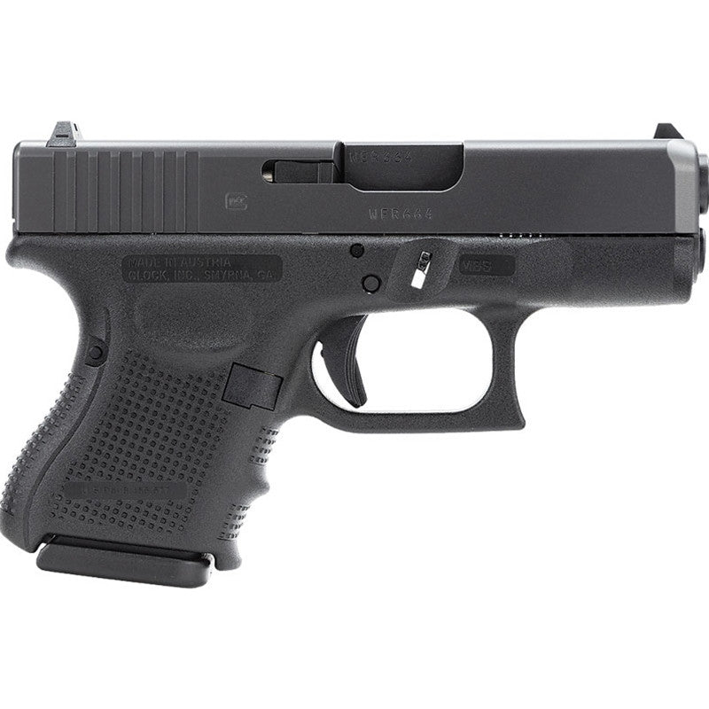 Glock PG2650201 G26 Gen 4 9mm Luger 3.42 10+1 Black Black Interchangeable Backstrap Grip Fixed Sights