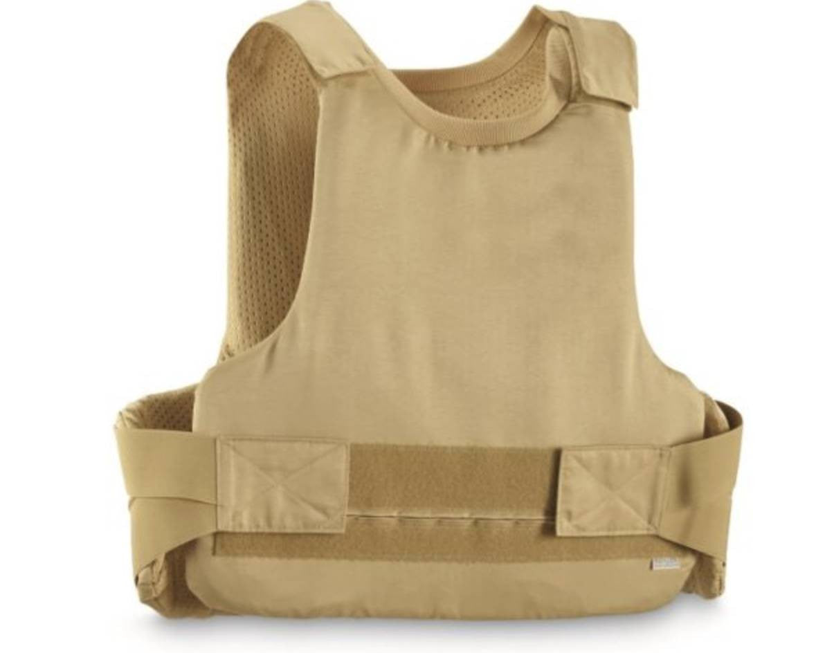 GERMAN SAND POLICE FLAK VEST USED - XL