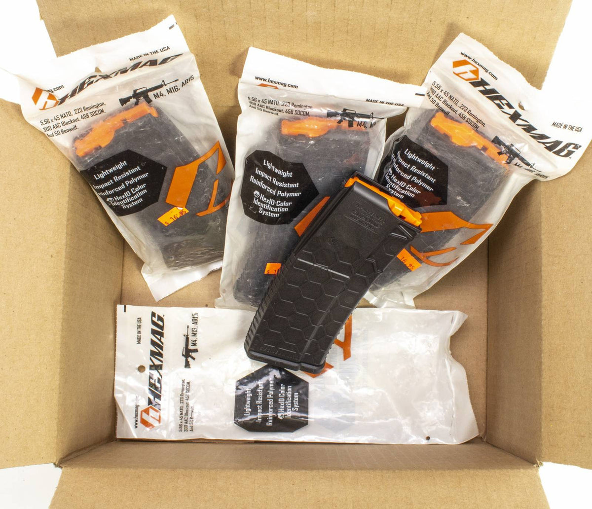 4 NEW HEX MAG M4/M16/AR15 30RD MAGS