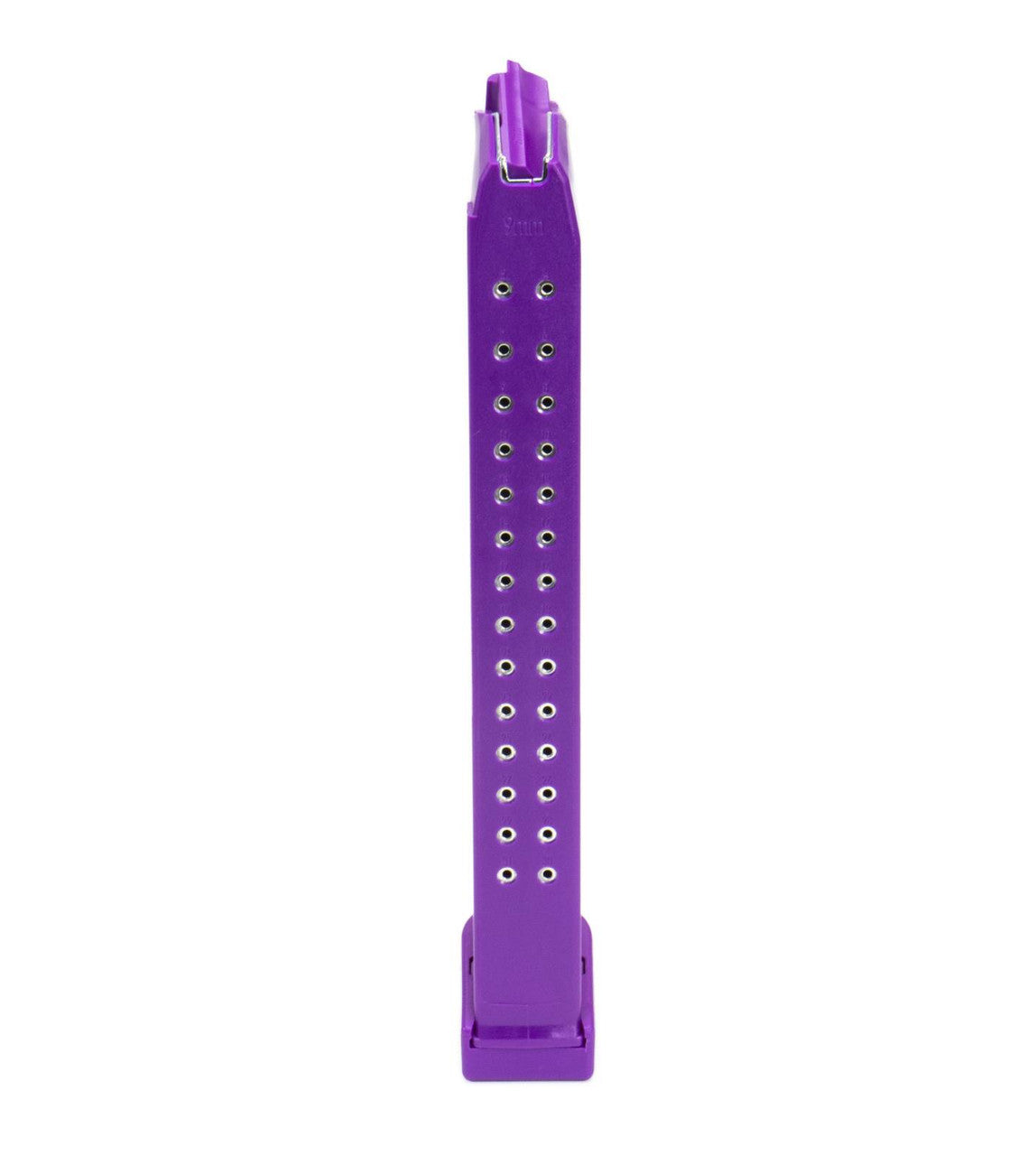Glock Compatible 9mm 33rd PURPLE Reinforced Steel Lined Polymer Magazine