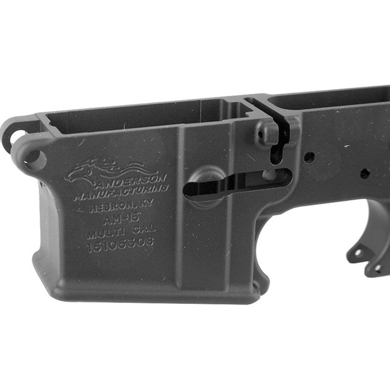 Anderson D2K067A000OP AR-15 Stripped Lower Multi-Caliber Black Hardcoat Anodized