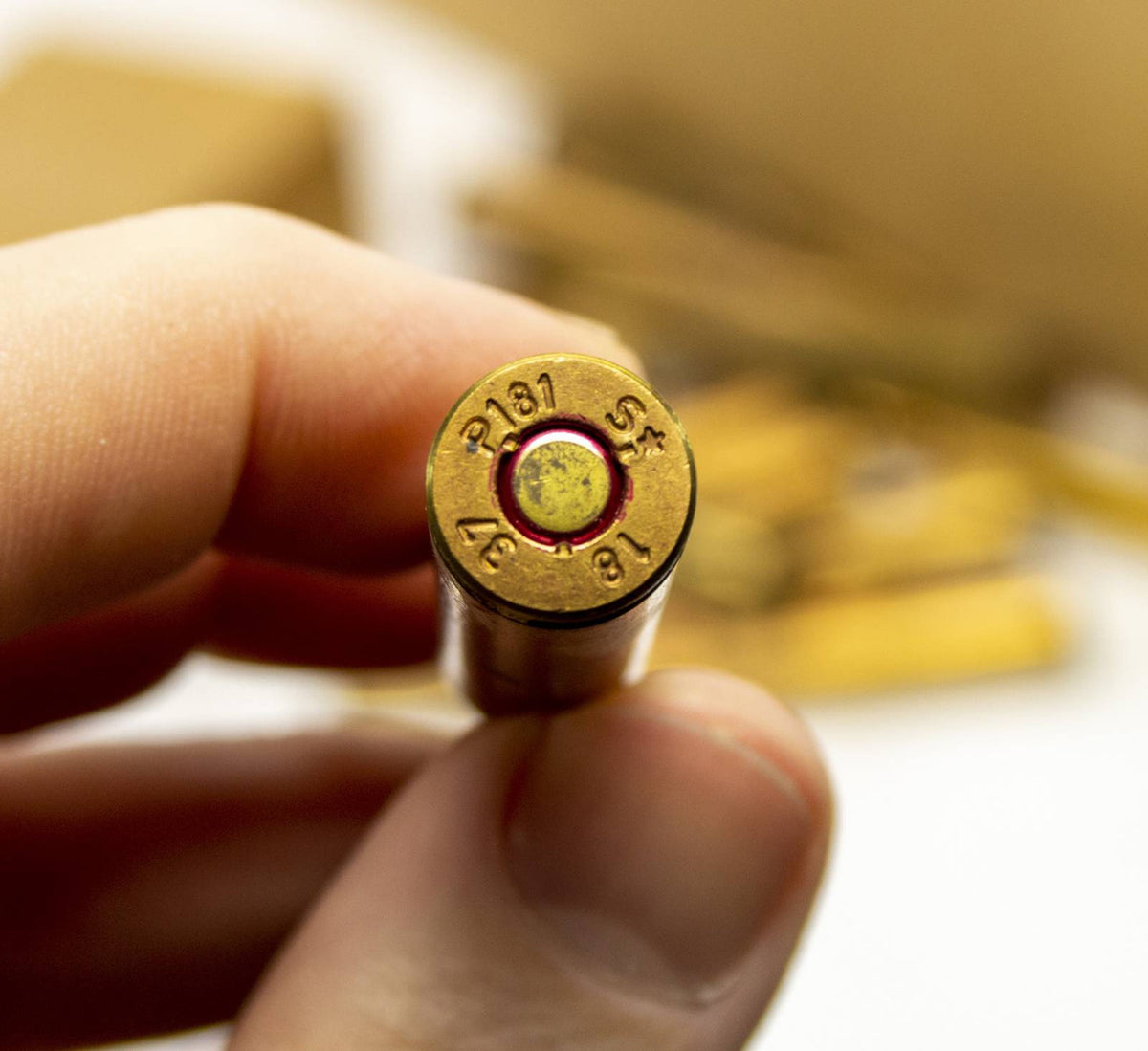 Brass S.M.K. 8mm AP 300rd Sleeve Headstamp P181 Ammo