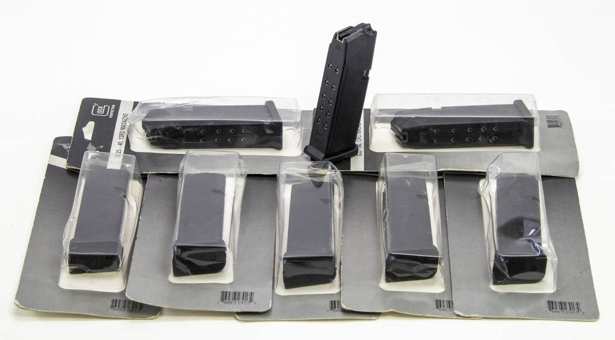 8 NEW GLOCK 23, 40 S&W 13RD MAGS