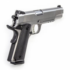 SDS Imports 1911DSS45R 1911 A1 Duty with Rail 45 ACP 5 8+1 Stainless Steel Black Polymer Grip