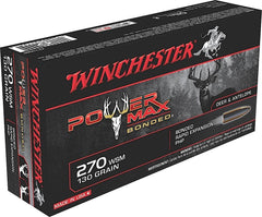 Winchester Ammo X270SBP Power Max Bonded  270 WSM 130 gr Protected Hollow Point 20 Bx/ 10 Cs