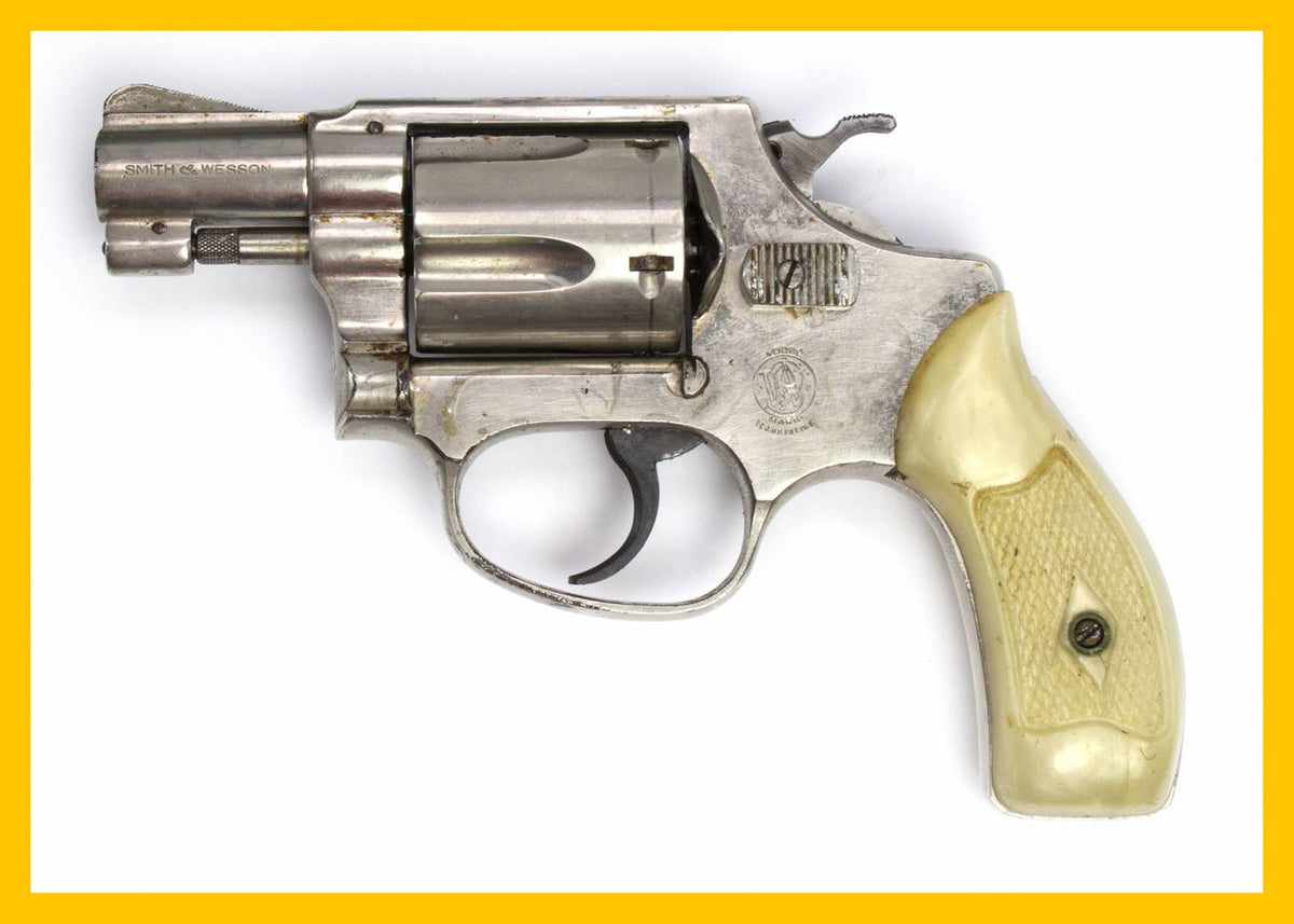 S&W 36 38 SPECIAL 2 BARREL FIXED SIGHTS ROUND BUTT NICKEL8592