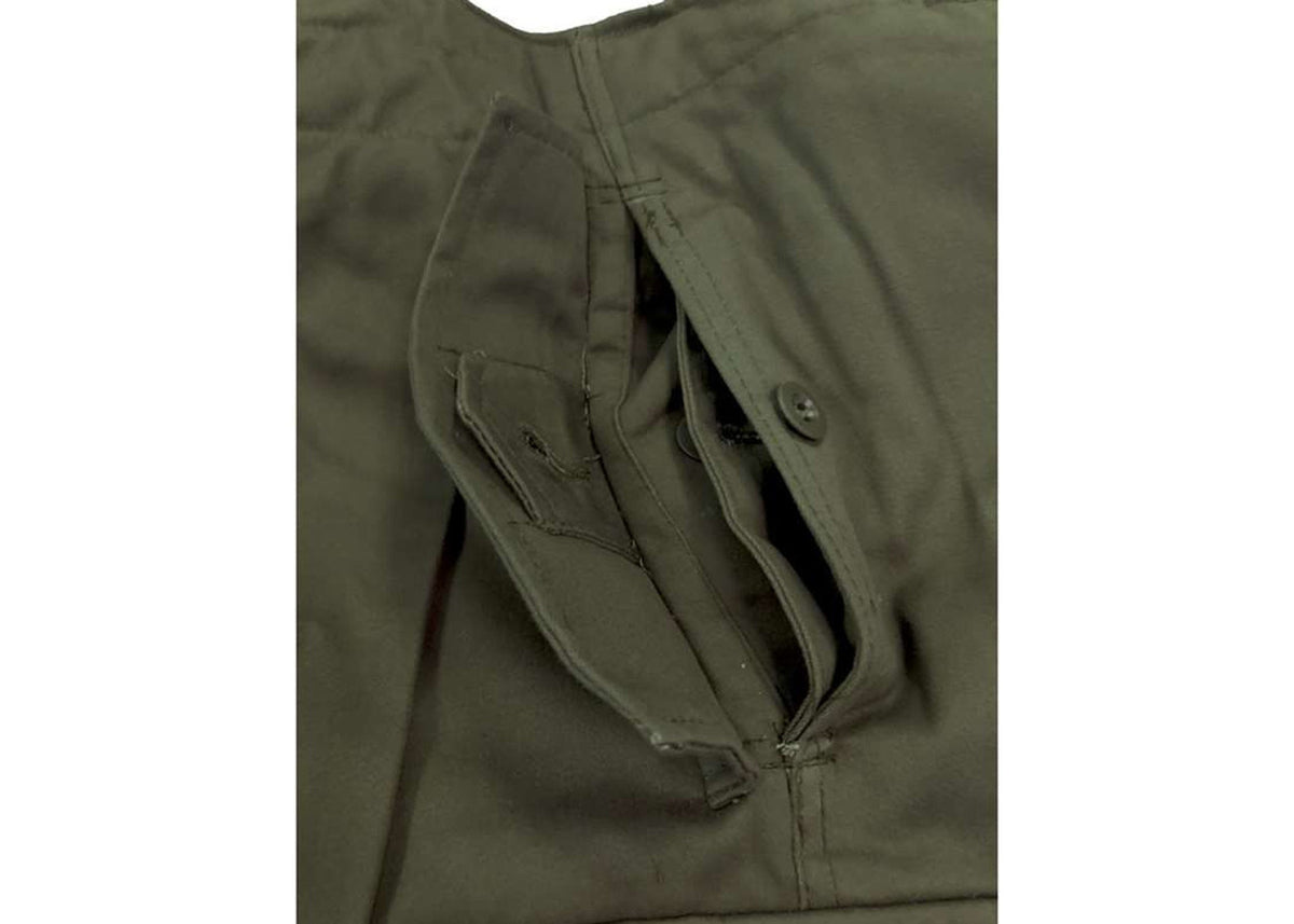 Austrian OD Winter Pants with Suspenders - Medium - Like New