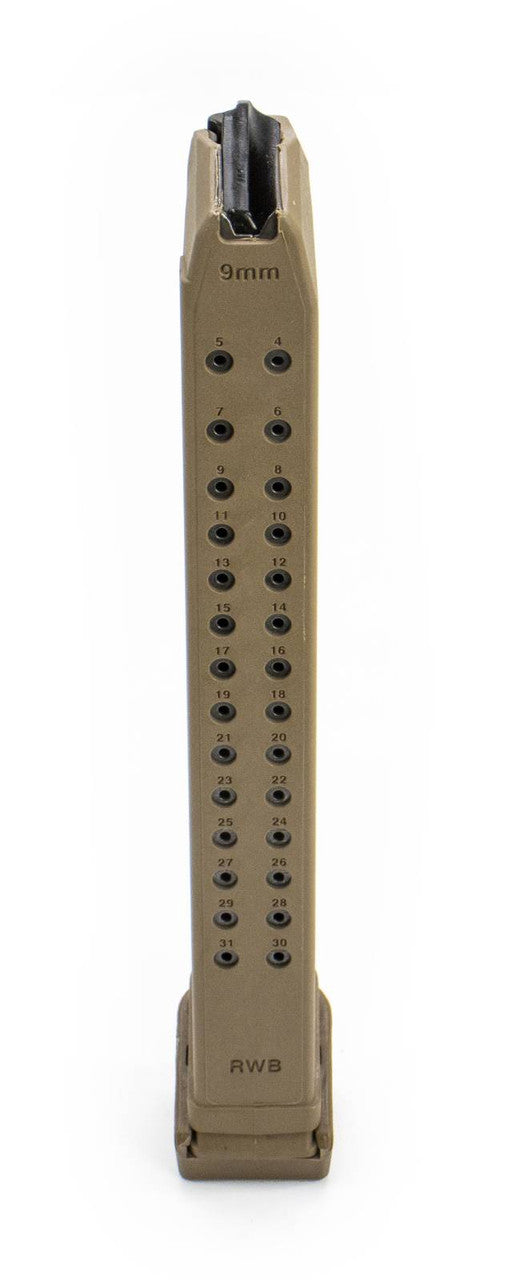RWB Glock 9mm 33rd Tan Magazine