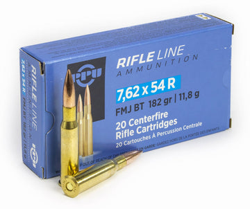 PPU PP76254F Metric Rifle  7.62x54mmR 182 gr Full Metal Jacket (FMJ) 20rds