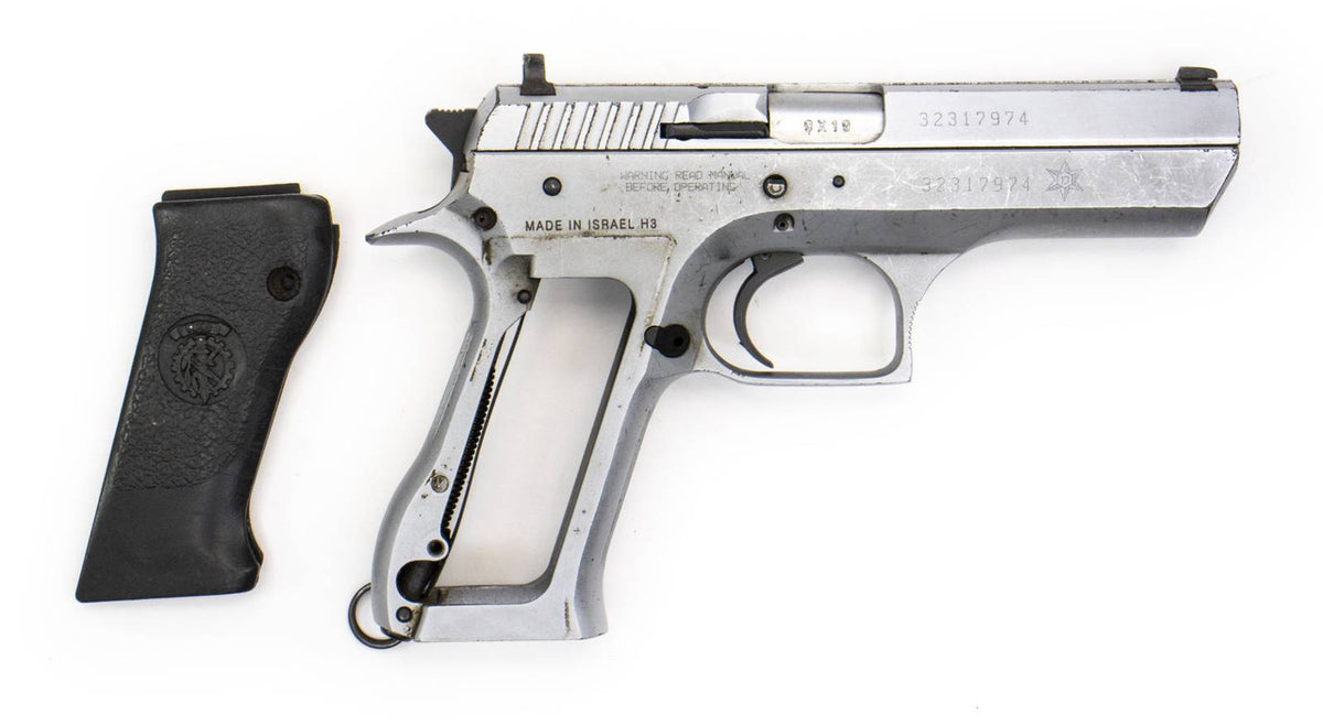 IMI Jericho 941F 9mm Single Full Size Steel Frame 16rd Brushed Chrome (with Star Logo) HG0892_1
