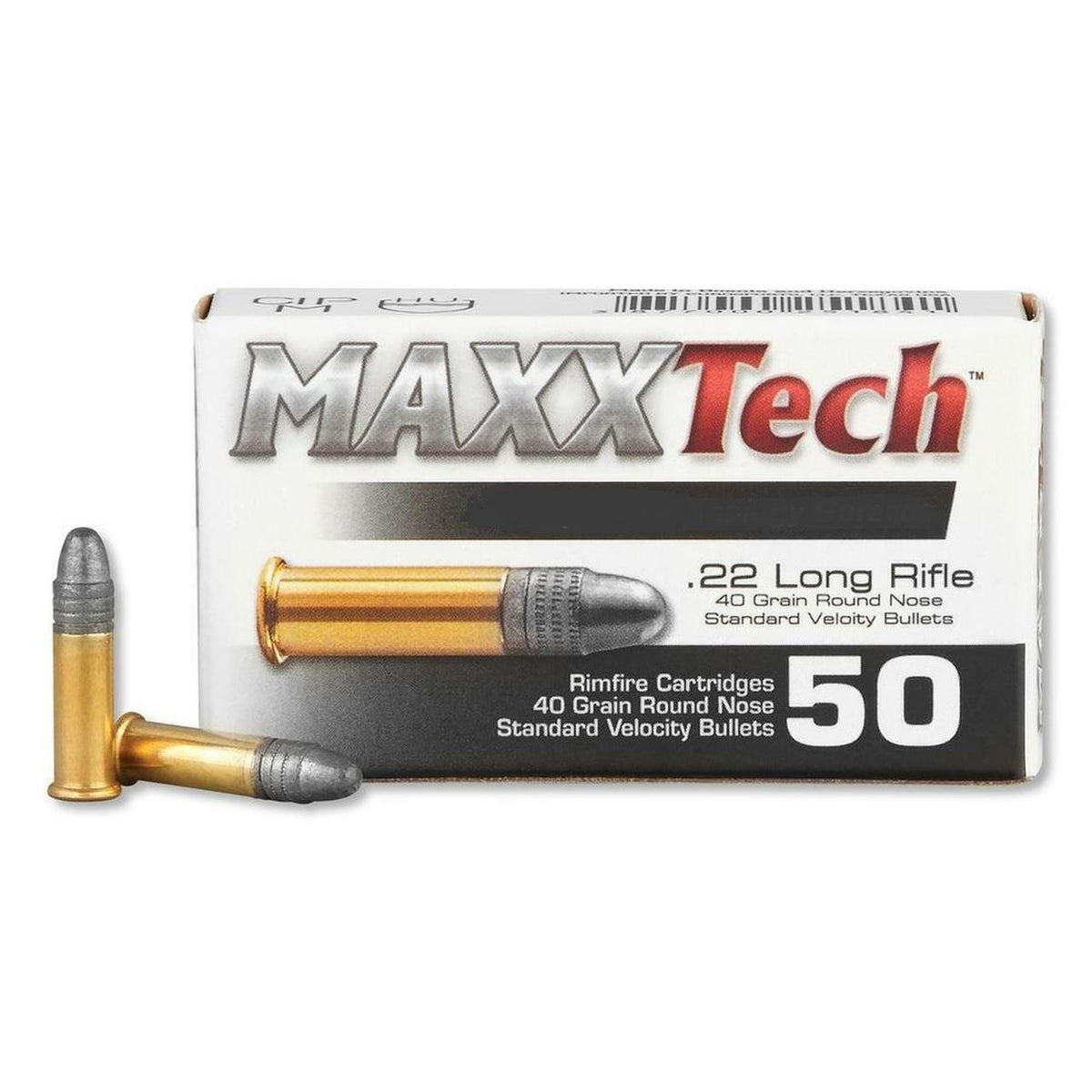 MaxxTech .22LR 40gr Lead Round Nose - 50rd Box