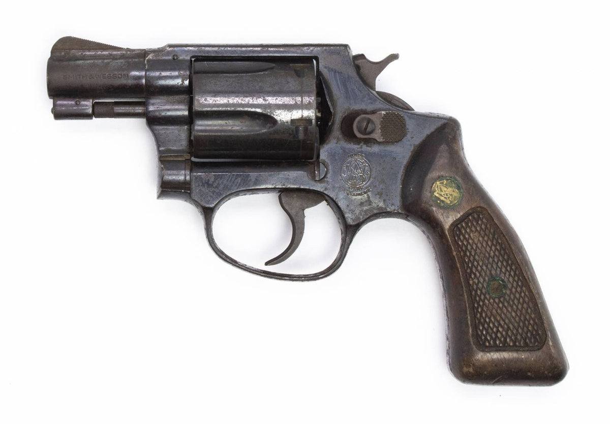 REVOLVER S&W 36 38SPL 2BARREL BLUE FIXED SIGHT SQUARE BUTT
