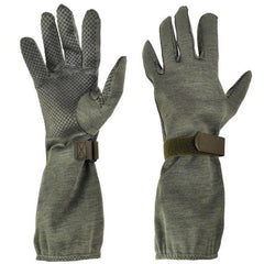 German OD Nomex Pilot Gloves with Gripper (New) - Large
