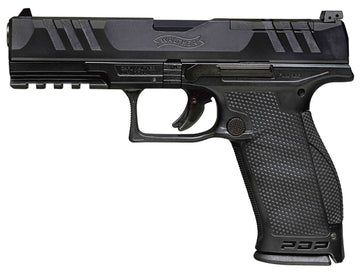Walther Arms 2851237 PDP Optic Ready 9mm Luger 4 18+1 Black Black Steel Slide Performance Duty Textured Black Polymer Grip