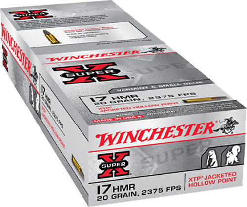 Winchester Ammo X17HMR1 Super-X  17 HMR 20 gr Jacketed Hollow Point (JHP) 50 Bx/ 40 Cs