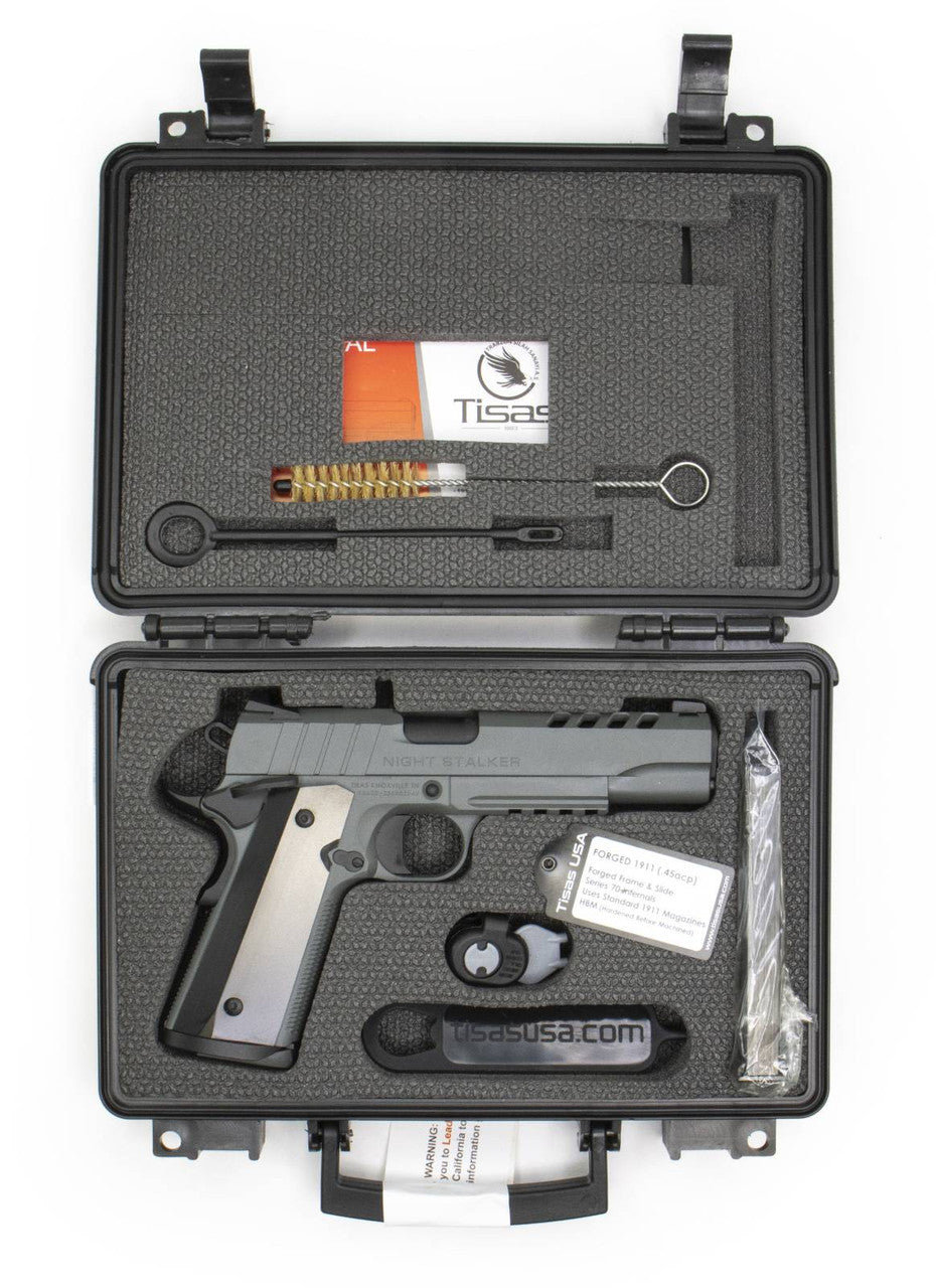 Tisas 1911 Night Stalker .45ACP, 5" Barrel - Gray