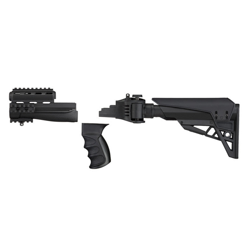 Advanced Technology B2101250 Strikeforce Stock Package Ajd 6 Position Side Folding Black Synthetic for AK-47