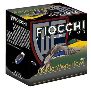 Fiocchi 123SGW3B Golden Waterfowl  12 Gauge 3 1 1/4 oz BBB Shot 25 Bx/ 10 Cs