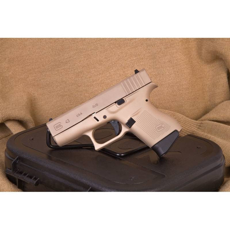Glock G43 9mm in Desert Tan - 3.39 Barrel