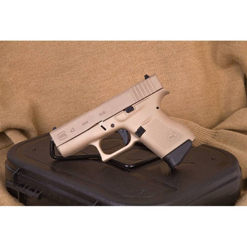 Glock G43 9mm in Desert Tan - 3.39 Barrel