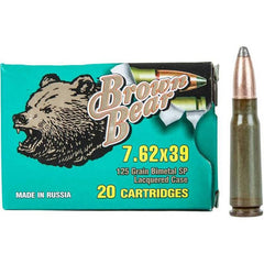 BARNAUL 7.62X39 125GR SP STEEL CASE 20/25