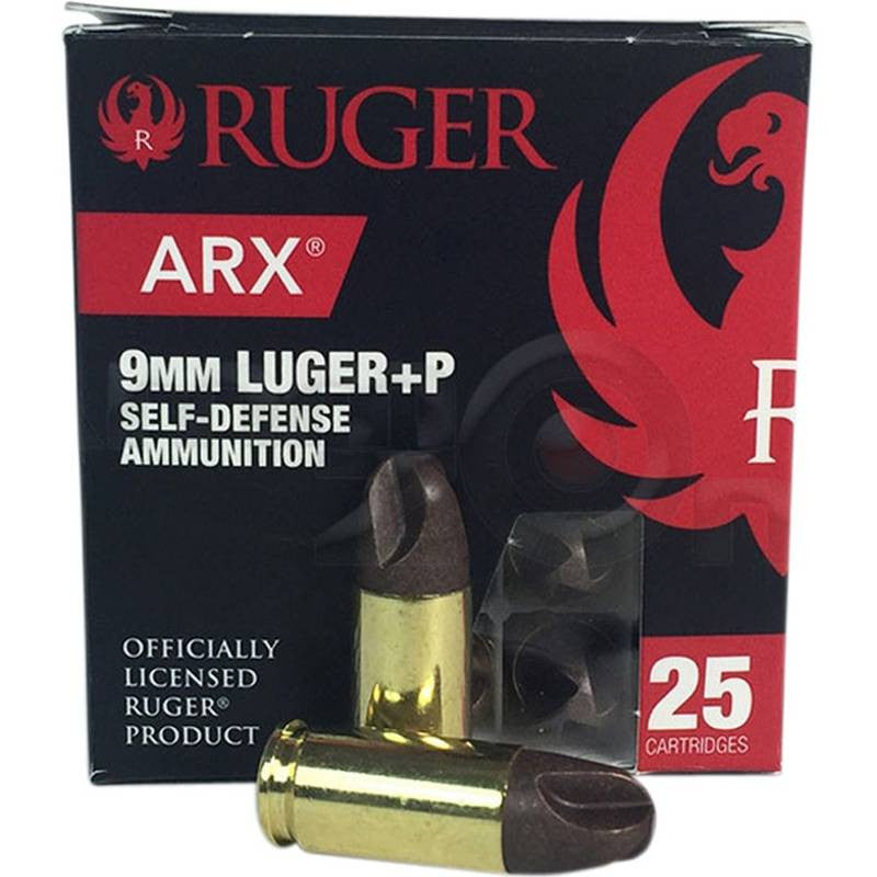 9mm Luger + P Ruger ARX Self-defense 80gr - 25rds