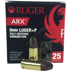 9mm Luger + P Ruger ARX Self-defense 80gr - 25rds