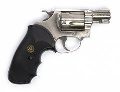 S&W 36 38 SPECIAL 2 BARREL NICKEL FIXED SIGHT SQUARE BUTT9960