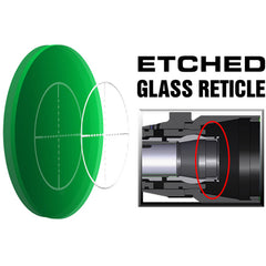 UTG 1-4.5X28 30mm CQB Scope, 36-color Glass Mil-dot, QD Rings