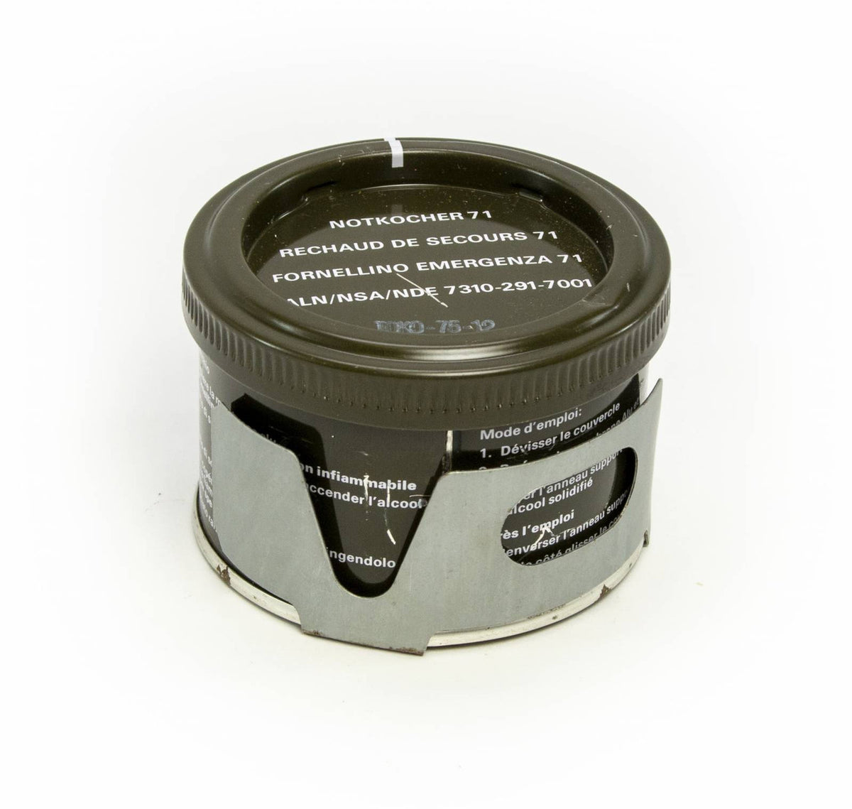Swiss Military Surplus Stove 3 Diameter - Empty - 7 Pack