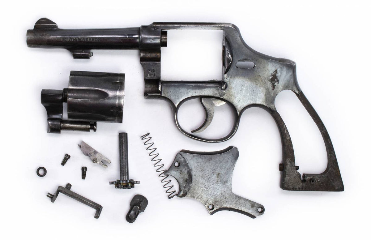 S&W 10-5 38 SPECIAL 4 BARREL SQUARE BUTT BLUED REVOLVER
